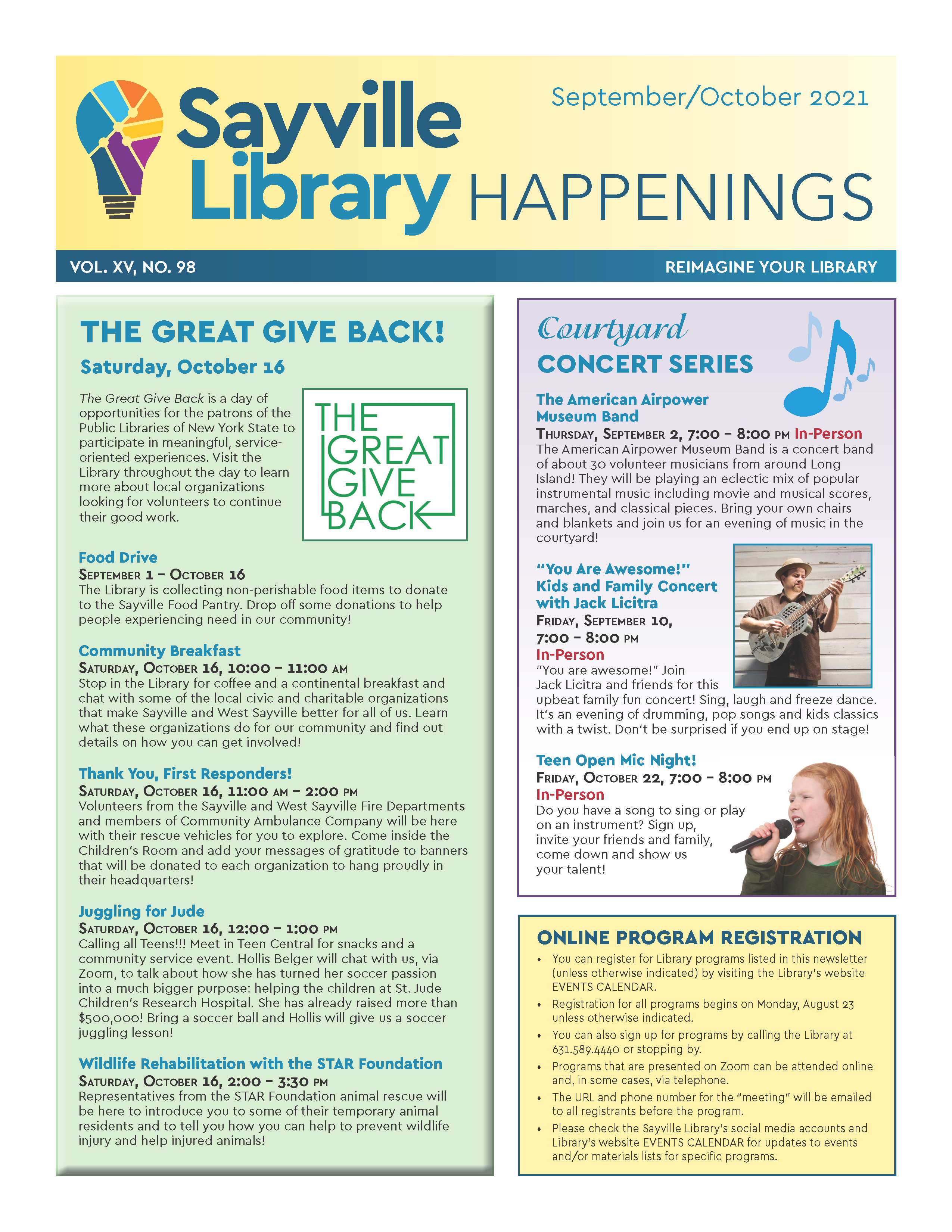 Newsletters Sayville Library